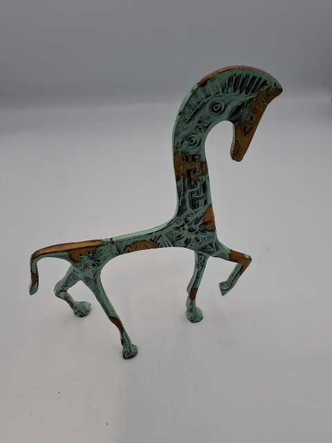Skulptur Etruskisch Patineret bronze
